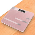Mrosaa Bathroom Floor Body Scale Glass Smart Electronic Scales USB Charging LCD Display Body Weighing Digital Weight Scale