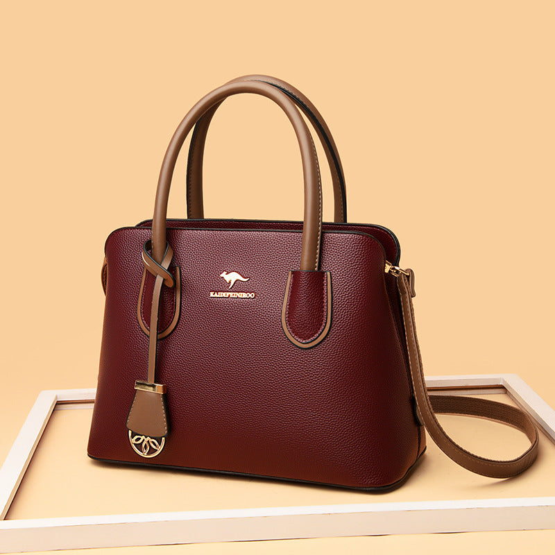 Luxurious Leather Large-capacity High-end Women's Handbag