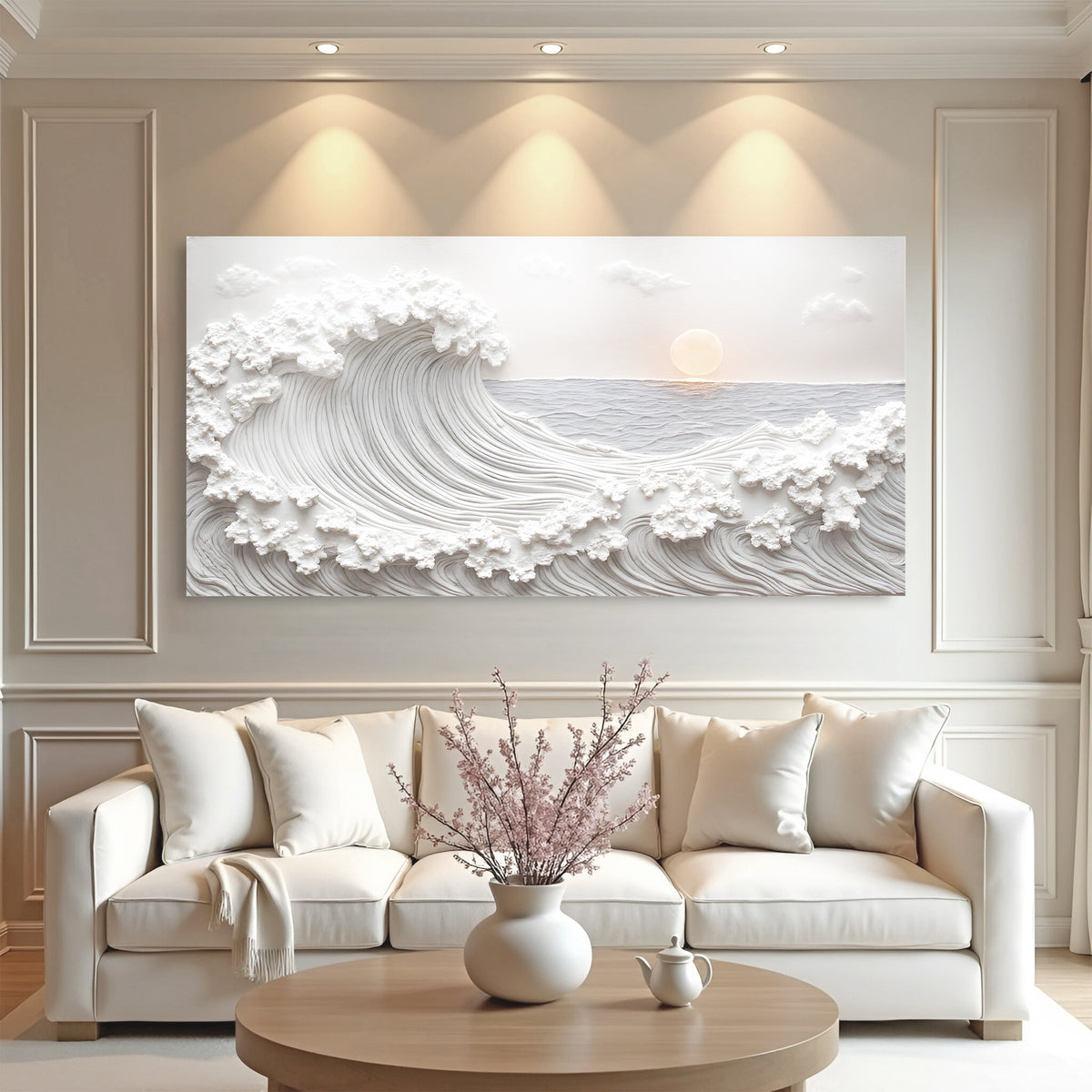 Ocean Waves Abstract Wall Art