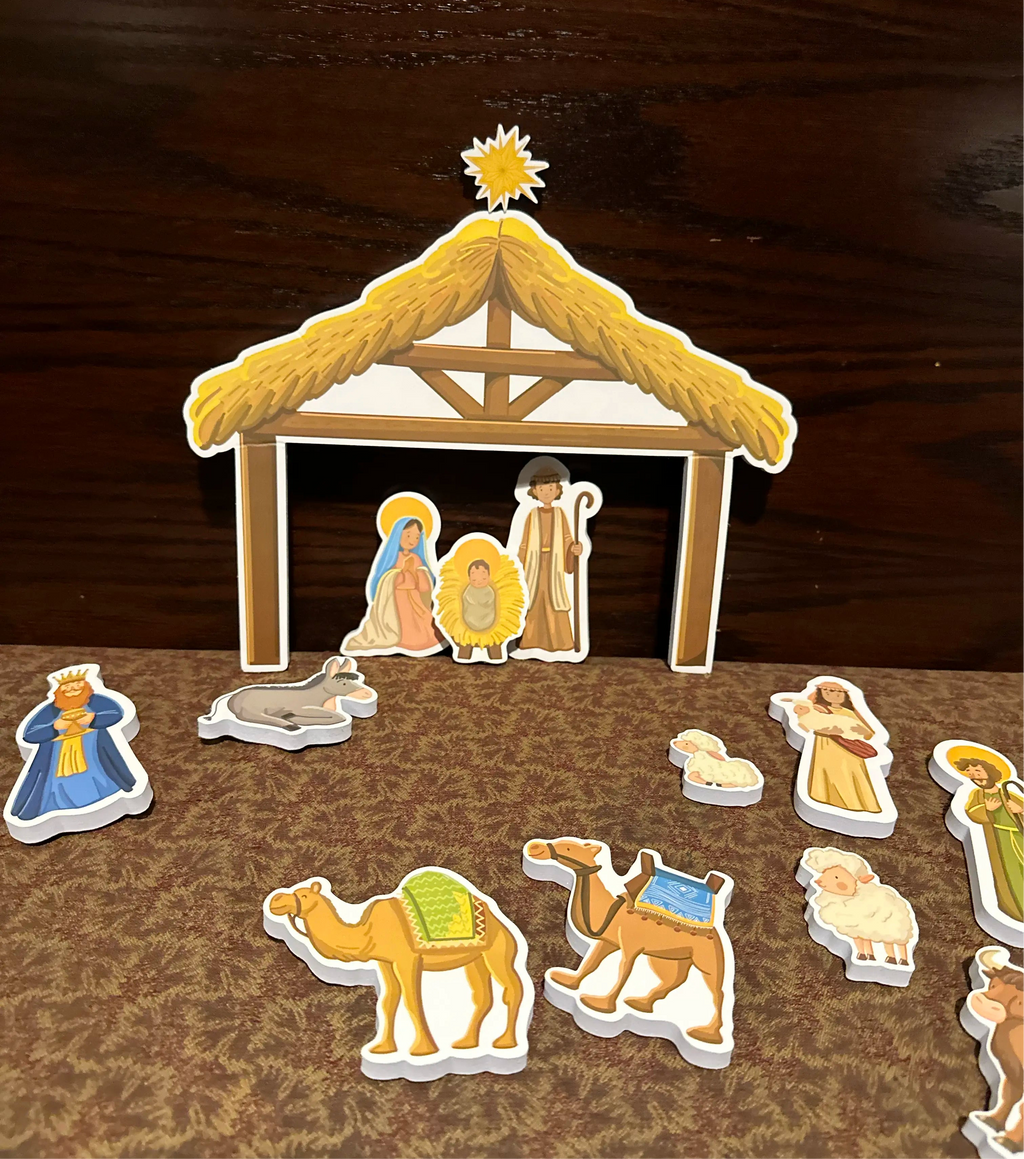 Quiet Nativity Set (a Christmas bath toy!)