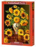1000 Piece Jigsaw Puzzle, Sunflowers in a Vase, Christopher Pierce, Castorland C-103843-2