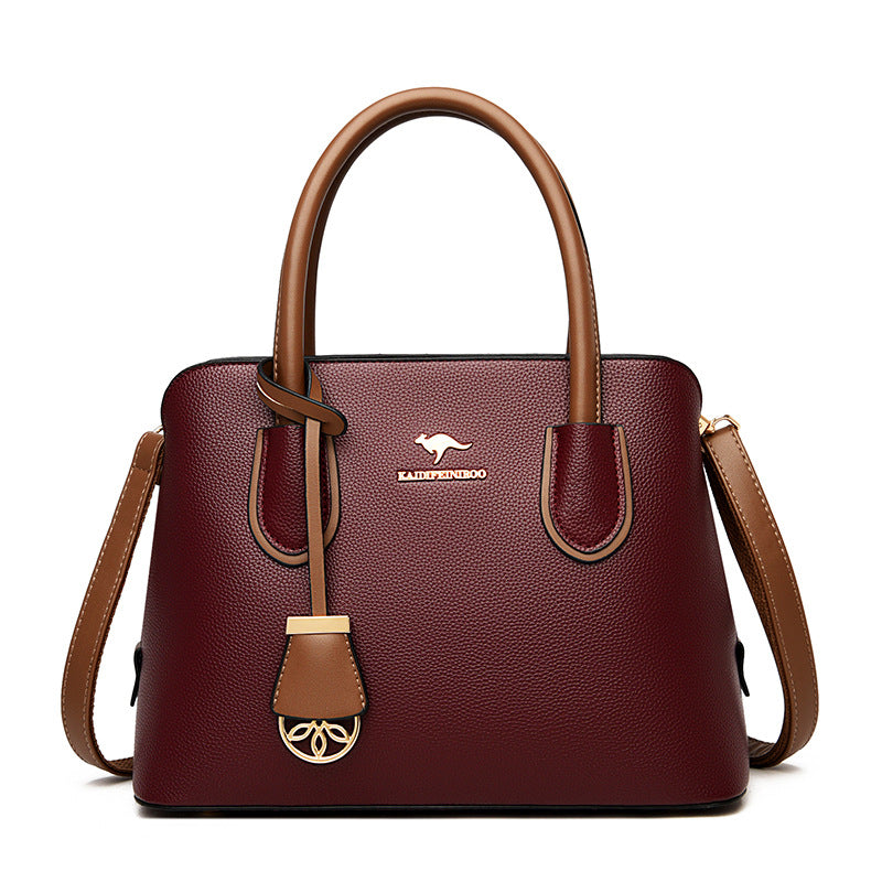 Luxurious Leather Large-capacity High-end Women's Handbag