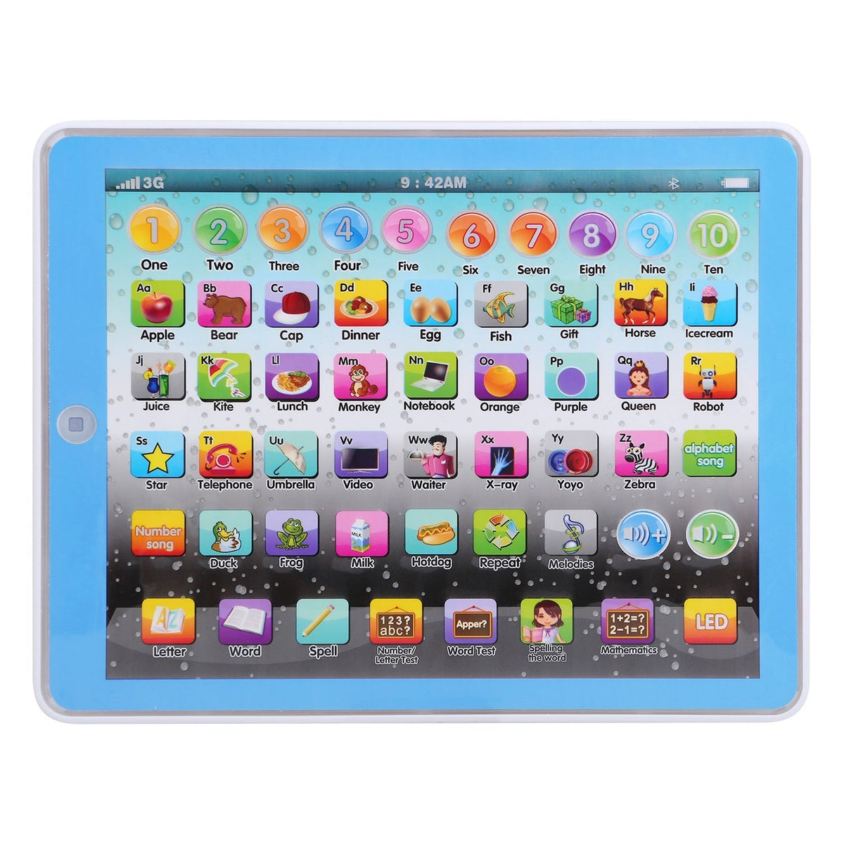 Educational Learning Study Tablet Pad Gift for Aged 2 3 4 5 6 7 Girls Boys