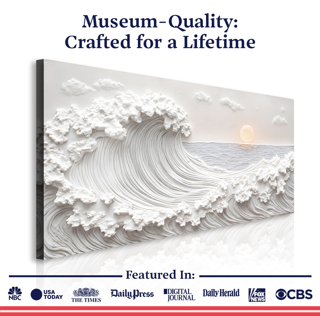 Ocean Waves Abstract Wall Art