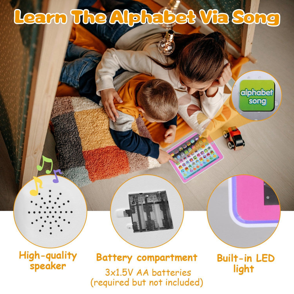 Educational Learning Study Tablet Pad Gift for Aged 2 3 4 5 6 7 Girls Boys