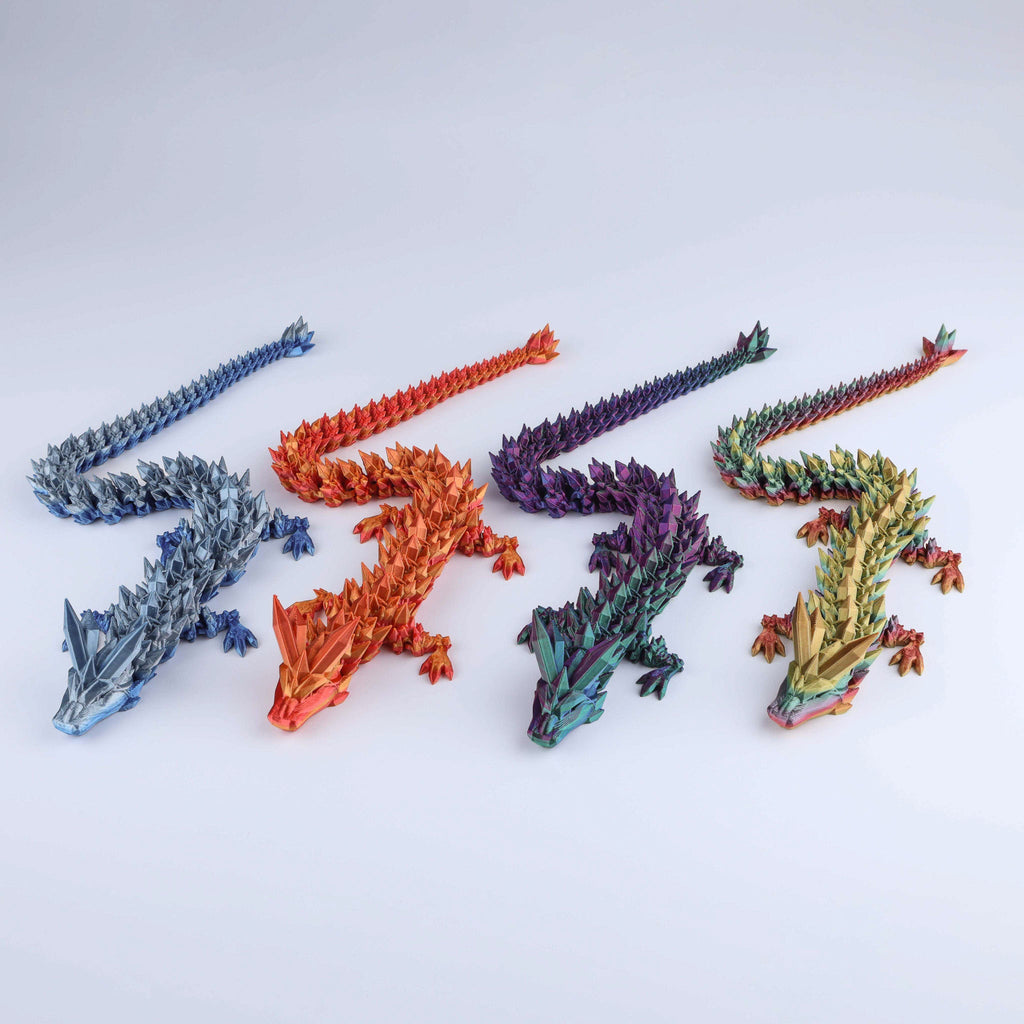 3D Printed Crystal Dragon Fidget Toy