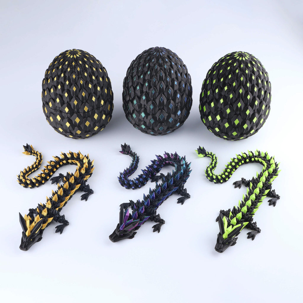 3D Printed Crystal Dragon Fidget Toy