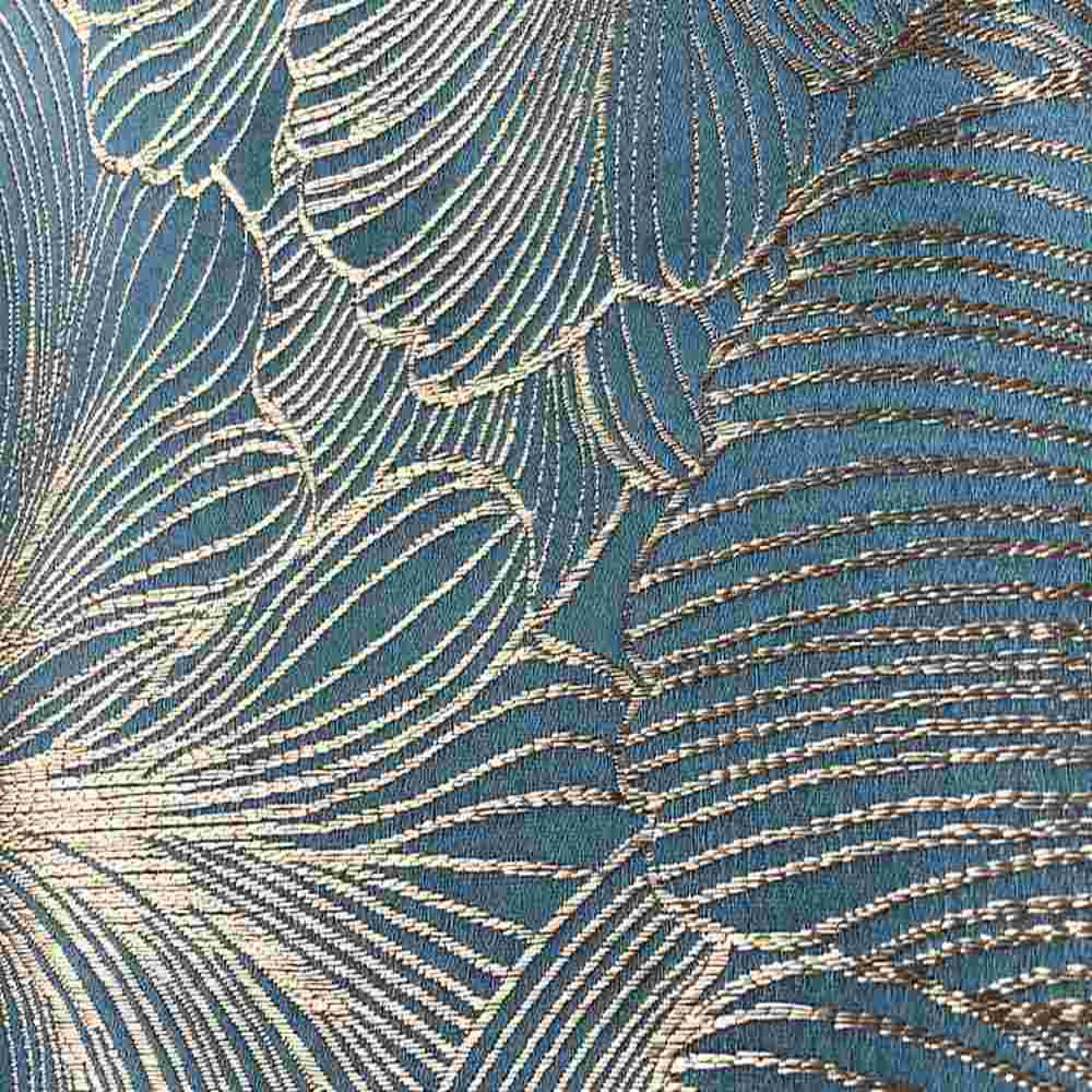 Delhi Metallic Flower Jacquard Tablecloth – Blue