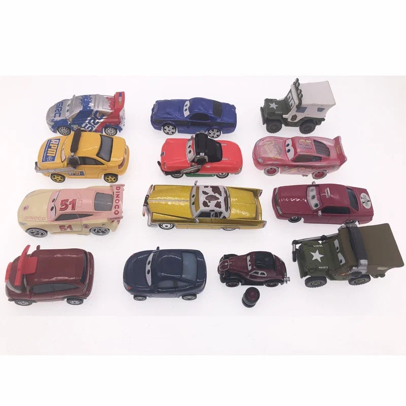 Pixar Cars Scarcity Version Lightning McQueen Cruz Ramirez Tex Dinoco Sarge Metal Diecast Vehicle Model Toys Kid Boy Gift