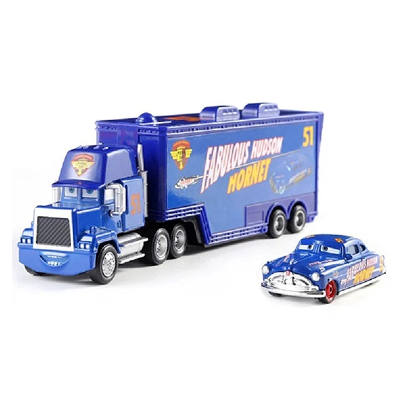 Cars 2 Mack Truck Pixar Racing Car Lightning McQueen Jackson Storm Car 3 Truck Set Metal Toy Model Cars