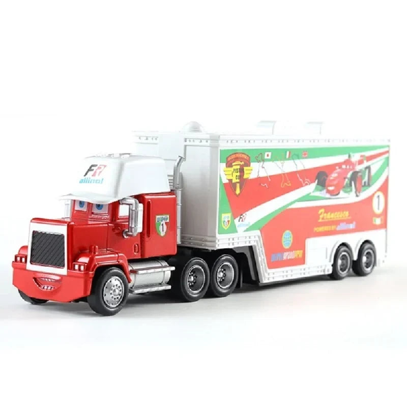 Cars 2 Mack Truck Pixar Racing Car Lightning McQueen Jackson Storm Car 3 Truck Set Metal Toy Model Cars