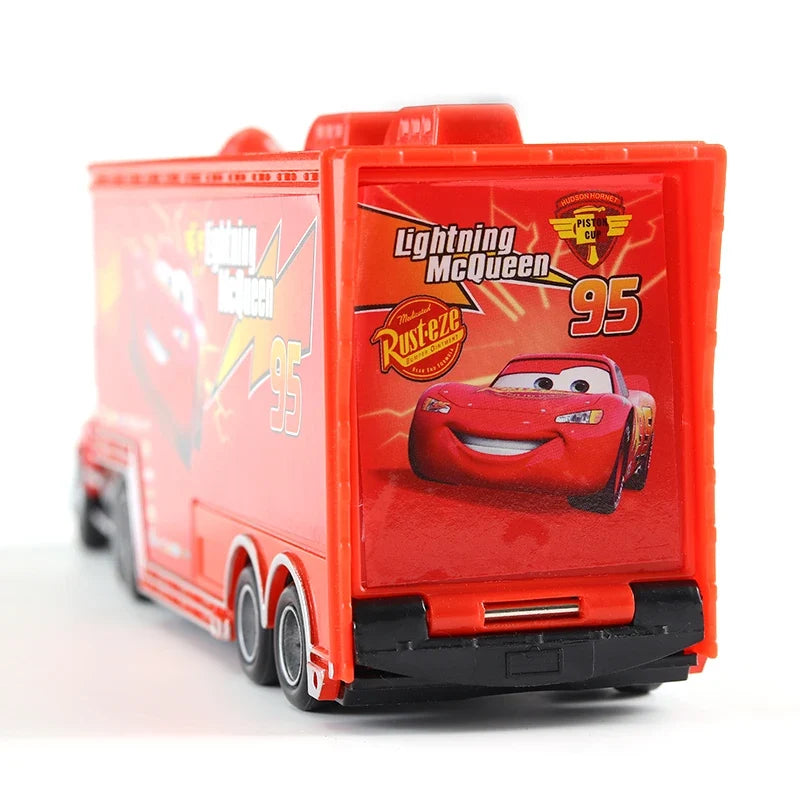Cars 2 Mack Truck Pixar Racing Car Lightning McQueen Jackson Storm Car 3 Truck Set Metal Toy Model Cars