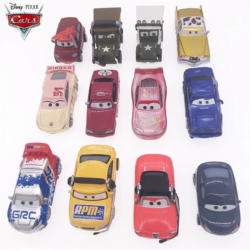Pixar Cars Scarcity Version Lightning McQueen Cruz Ramirez Tex Dinoco Sarge Metal Diecast Vehicle Model Toys Kid Boy Gift