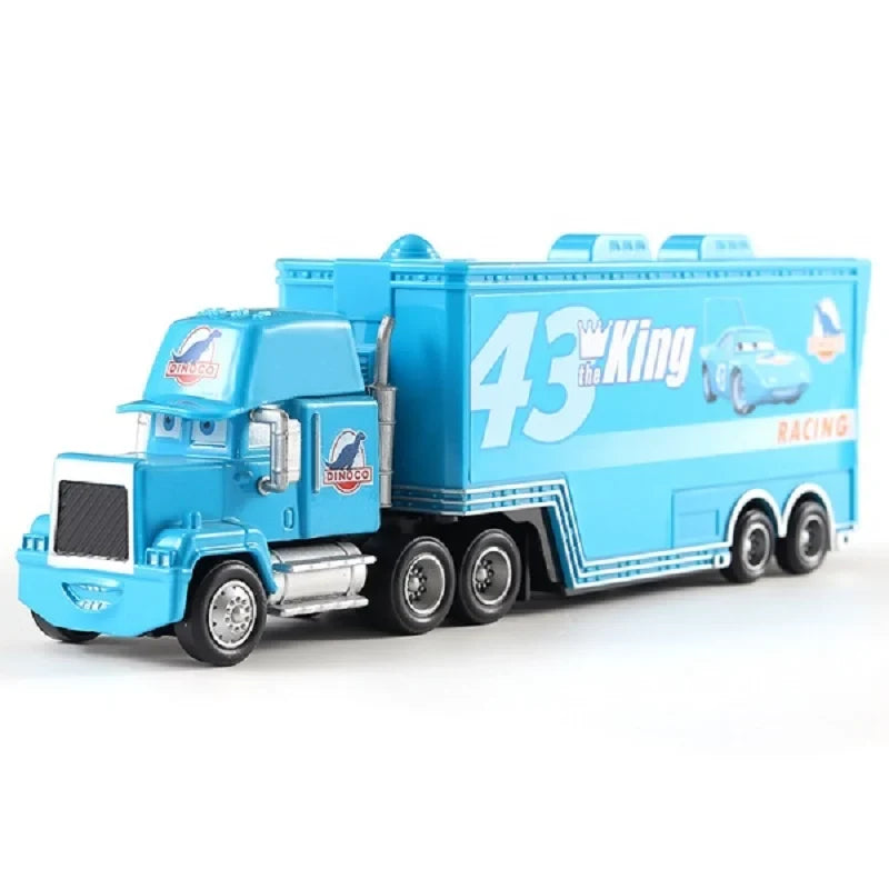 Cars 2 Mack Truck Pixar Racing Car Lightning McQueen Jackson Storm Car 3 Truck Set Metal Toy Model Cars