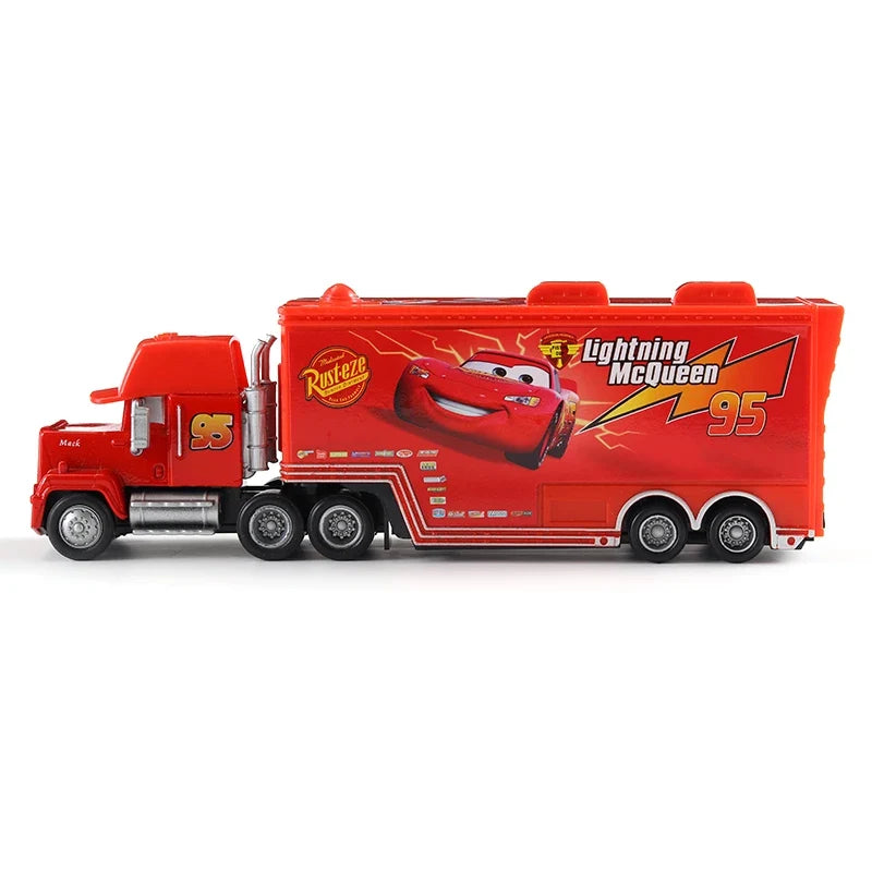 Cars 2 Mack Truck Pixar Racing Car Lightning McQueen Jackson Storm Car 3 Truck Set Metal Toy Model Cars