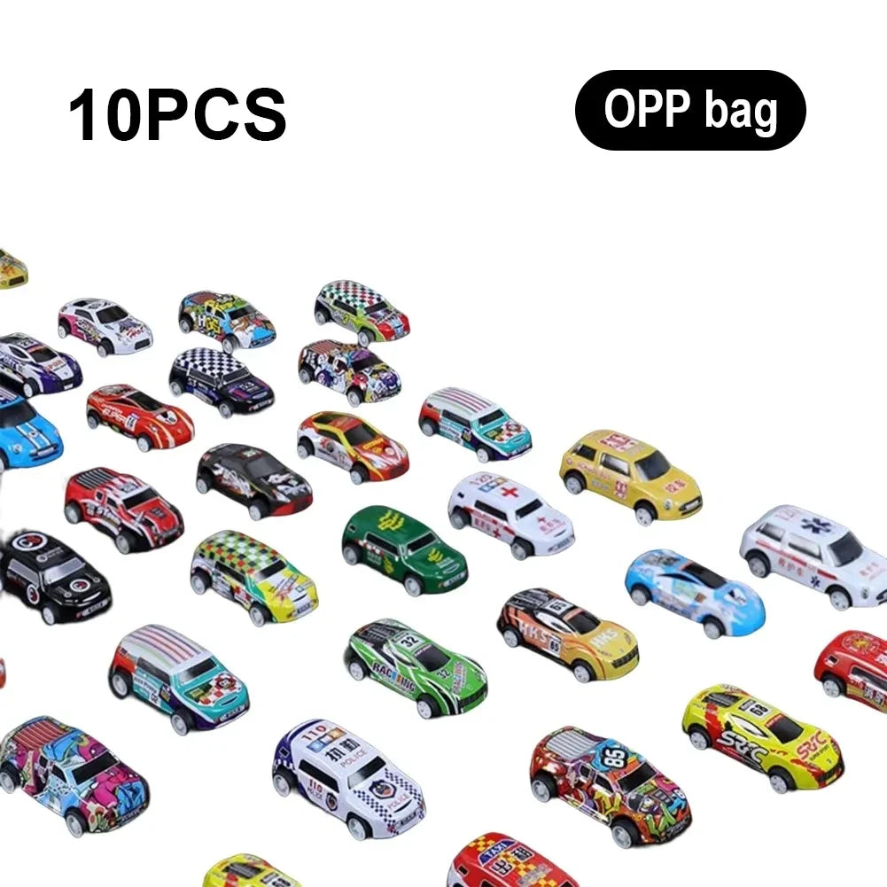 100Pcs Alloy Diecast Mini Cars Model Se Toys for Boys Sliding Inertia Pull Back Vehicle