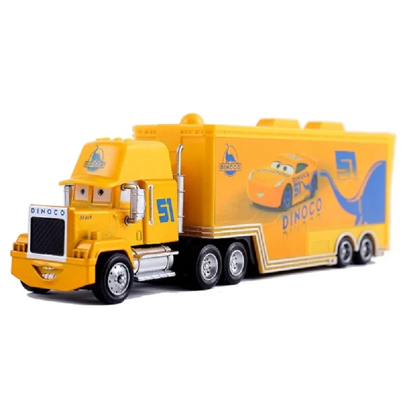 Cars 2 Mack Truck Pixar Racing Car Lightning McQueen Jackson Storm Car 3 Truck Set Metal Toy Model Cars