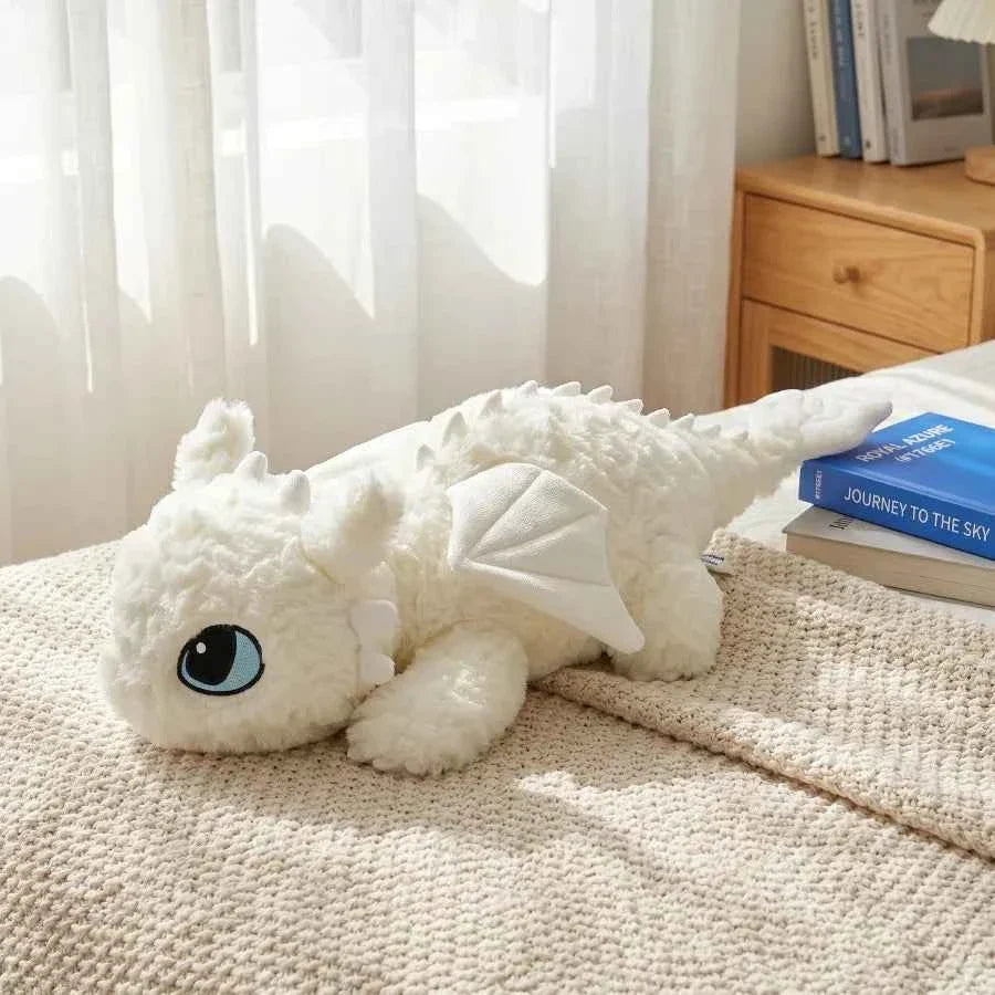 Cute White Dragon Plush Body Pillow