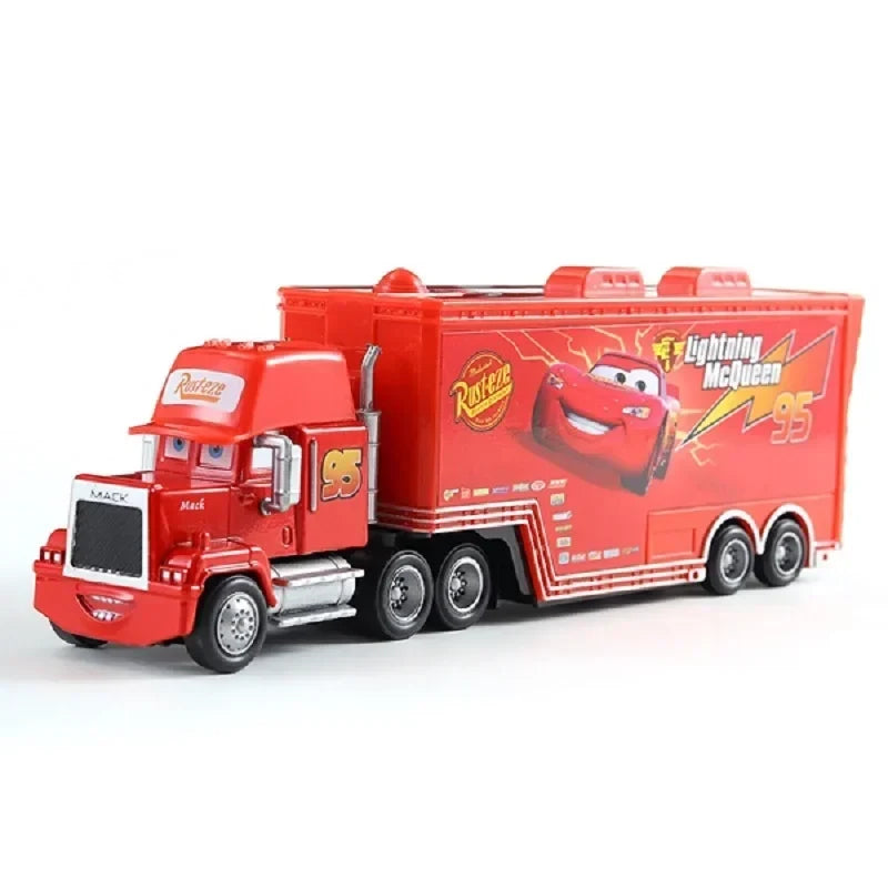 Cars 2 Mack Truck Pixar Racing Car Lightning McQueen Jackson Storm Car 3 Truck Set Metal Toy Model Cars