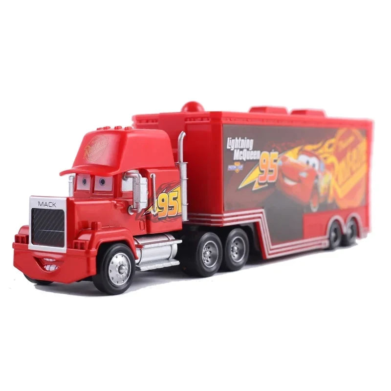 Cars 2 Mack Truck Pixar Racing Car Lightning McQueen Jackson Storm Car 3 Truck Set Metal Toy Model Cars