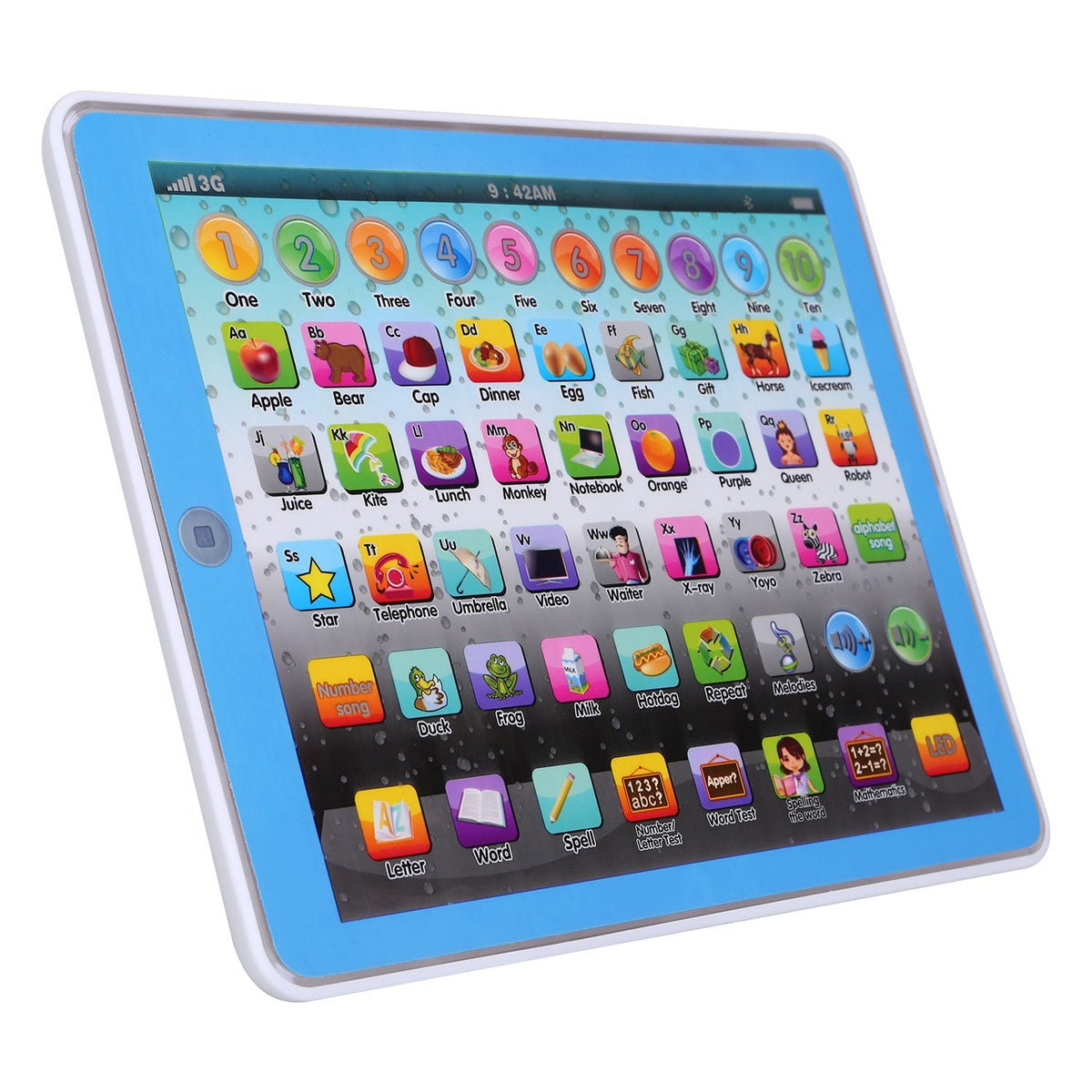Educational Learning Study Tablet Pad Gift for Aged 2 3 4 5 6 7 Girls Boys
