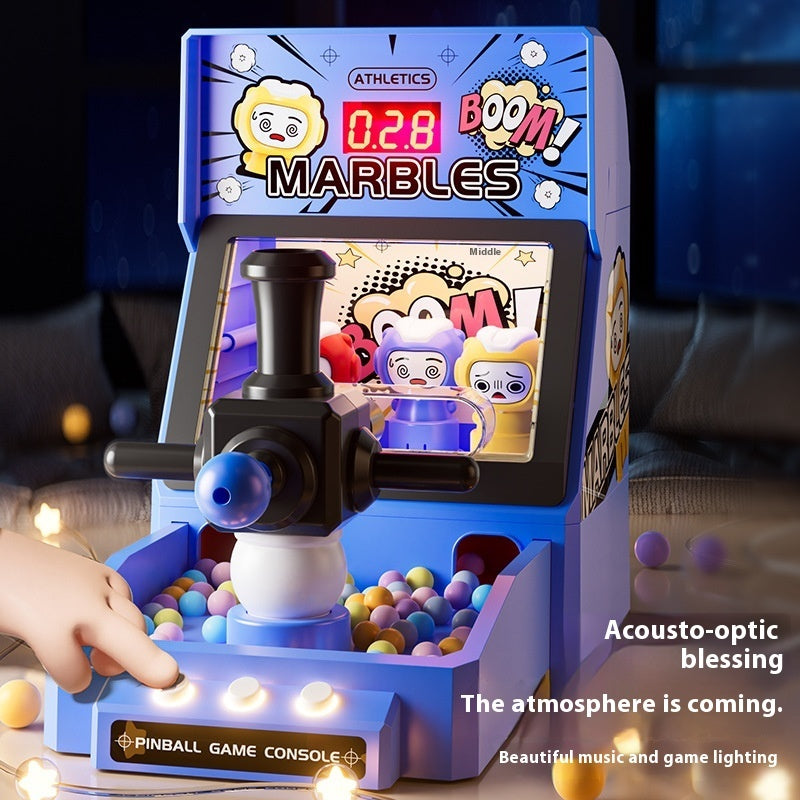Shooting Game Machine Children's Toy Interactive Boy Puzzle Sound And Light Playing Marbles