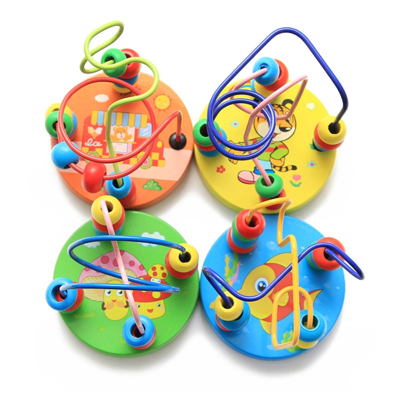Baby Toddler Educational Toy Lovely Animals Round beads